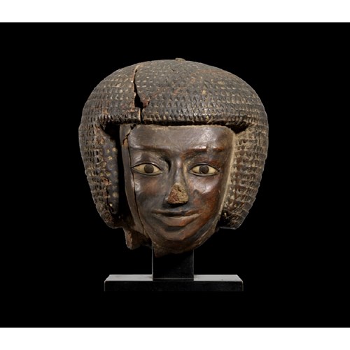 Wooden Head of a Dignitary